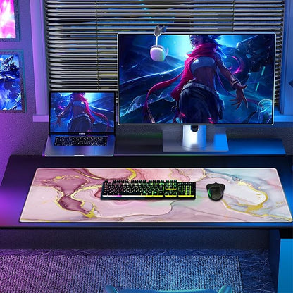 Galdas Gaming Mouse Pad Cool Flash Pattern XXL XL Large Mouse Pad Long Extended - Image 8