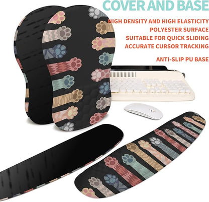 2-in-1 Ergonomic Set, Wave Rise Keyboard Wrist Rest and Massage Bulge Slope - Image 6