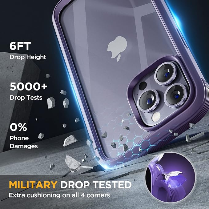 Miracase Glass Series Designed for iPhone 14 Pro Case 6.1 Inch, Upgrade - Image 5