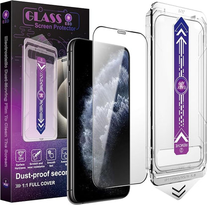 2 Pack Screen Protector for iPhone X/iPhone XS/iPhone 11 Pro, 9H Tempered Glass by Unknown