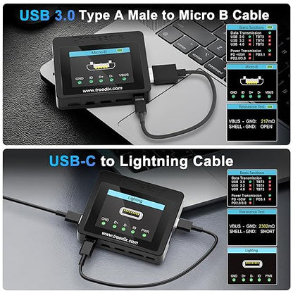 Treedix USB Cable Tester with 2.4" Color Screen - Image 5