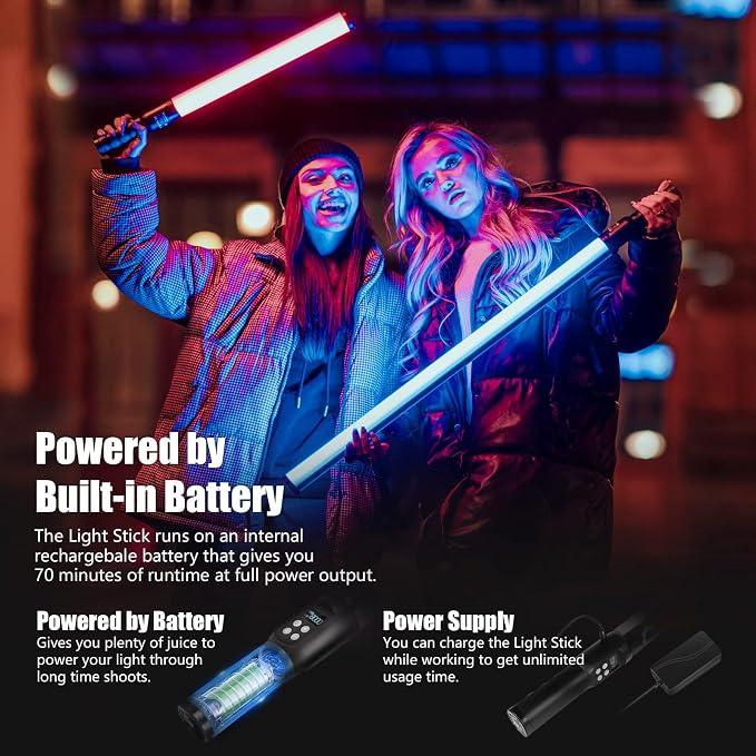 Mettlelite LS800C RGB Light Stick and Mettlelite SPL420C LED Video Light Full - Image 4