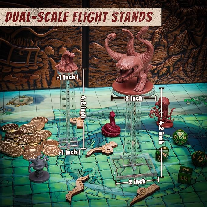 DND Flying Miniatures Combat Riser Acrylic Laser Cut Flight Stand Terrain from - Image 6