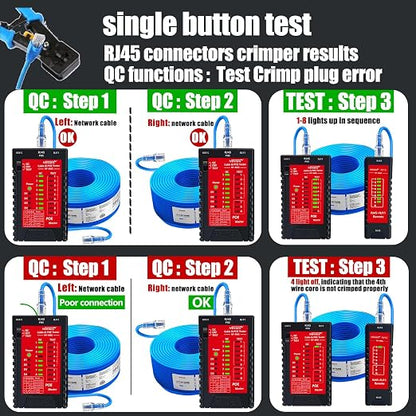 Noyafa NF-468s Network Cable Tester, Ethernet Tester, Cable Mapper, Check - Image 3