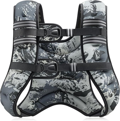 ZELUS Weighted Vest, 6lb/8lb/12lb/16lb/20lb/25lb/30lb Weight Vest by ZELUS