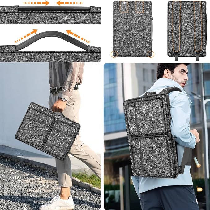 ZINZ Laptop Case 15 15.6 16 inches Sleeve Slim Briefcase Spill-Resistant Handbag - Image 5
