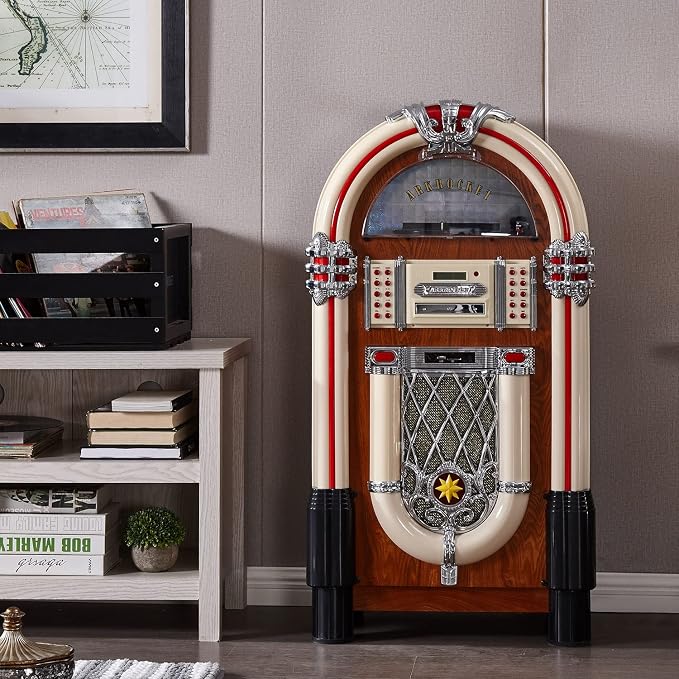 Arkrocket Full Size Jukebox Vinyl Record Player Bluetooth USB SD CD Player - Image 7