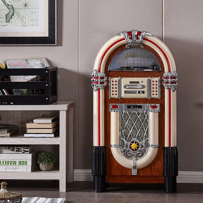 Arkrocket Full Size Jukebox Vinyl Record Player Bluetooth USB SD CD Player - Image 7