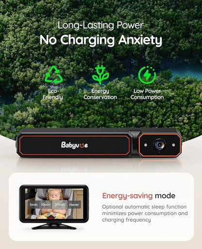 Babyvue BV6PRO Wireless Dual Car Camera Baby Monitor Fast Setup, HD1080P - Image 7