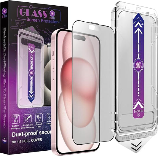2 Pack Matte Screen Protector for iPhone 14 Pro/iPhone 15 / iPhone 16, 9H by Unknown