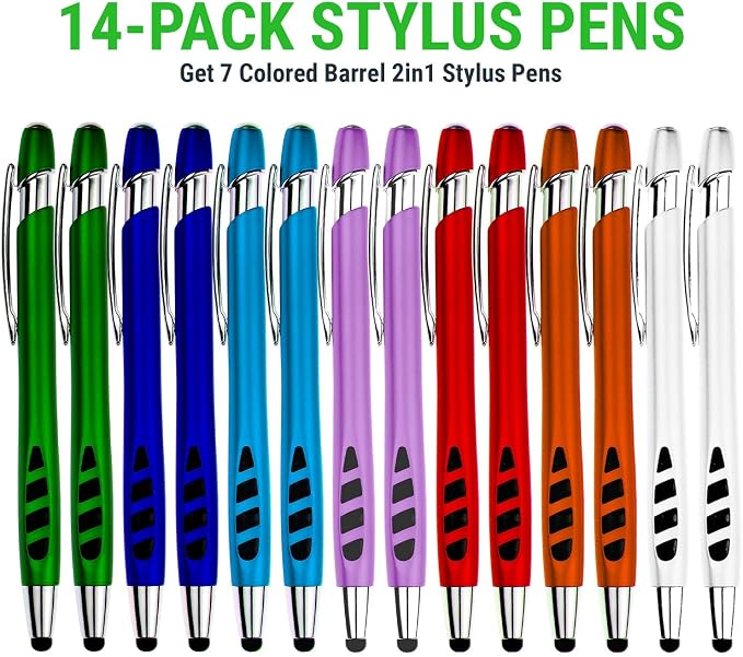 Stylus Pen for Touch Screens & Writing Pens, - 2 in 1 - Image 2