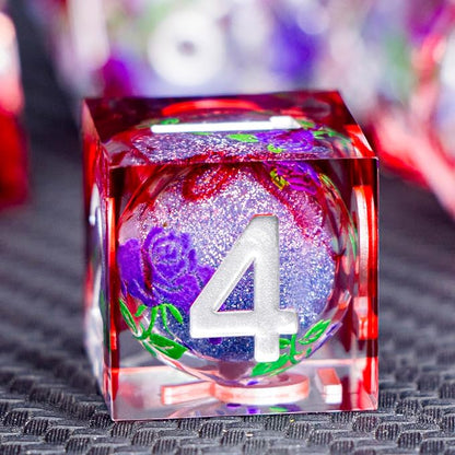 ARUOHHA Liquid Core DND Dice Set, Vampire Sharp Edged Dragons Dice Compatible by ARUOHHA