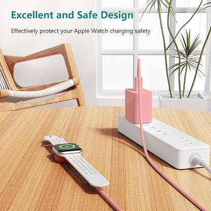 2Pack for Apple Watch Charger Cable, Magnetic Fast Charger to USB-C Cable 3FT - Image 5