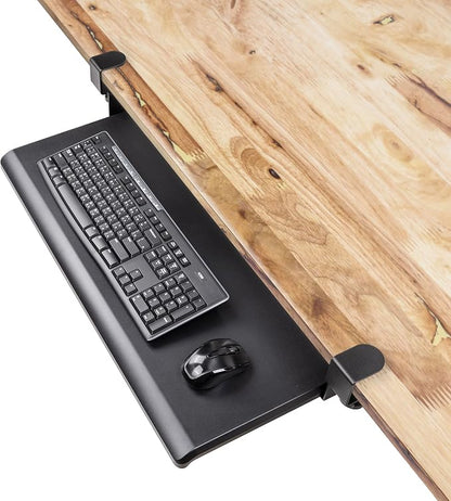 EHO Clamp-On Retractable Adjustable Keyboard Tray, Under Desk Ergonomic by EHOPrime