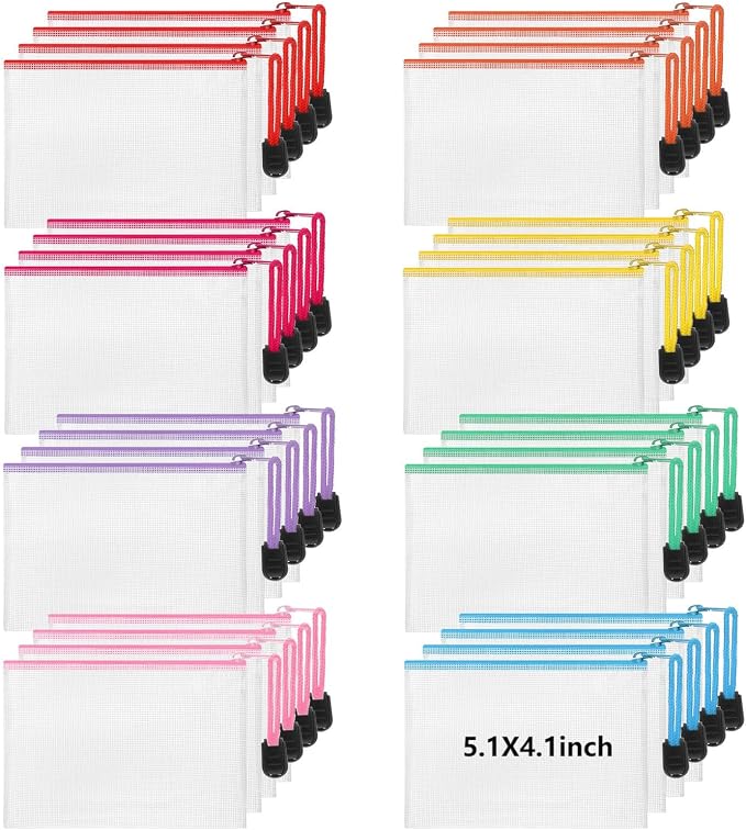 Jetec 32 Pcs Mesh Zipper Bags Toy Storage Bikini Organizer Bag Bolsas Para by Jetec