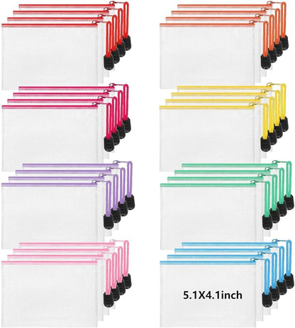 Jetec 32 Pcs Mesh Zipper Bags Toy Storage Bikini Organizer Bag Bolsas Para by Jetec