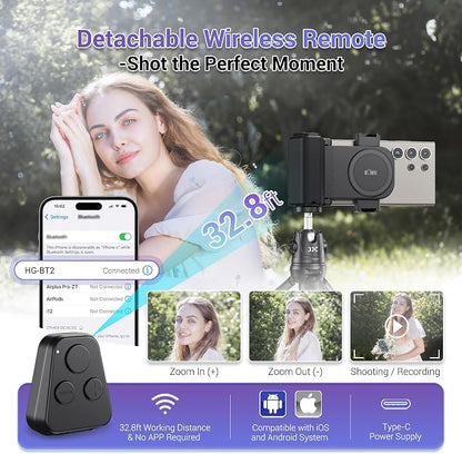 KIWIFOTOS Universal Phone Camera Grip Phone Tripod Mount - Image 2