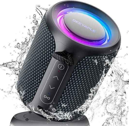 Bluetooth Speaker Wireless, IP67 Waterproof & Dustproof Portable Speaker by Deeyaple