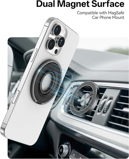 Magnetic Phone Grip for MagSafe Ring Holder, Magnet Phone Grip Stand Finger - Image 2