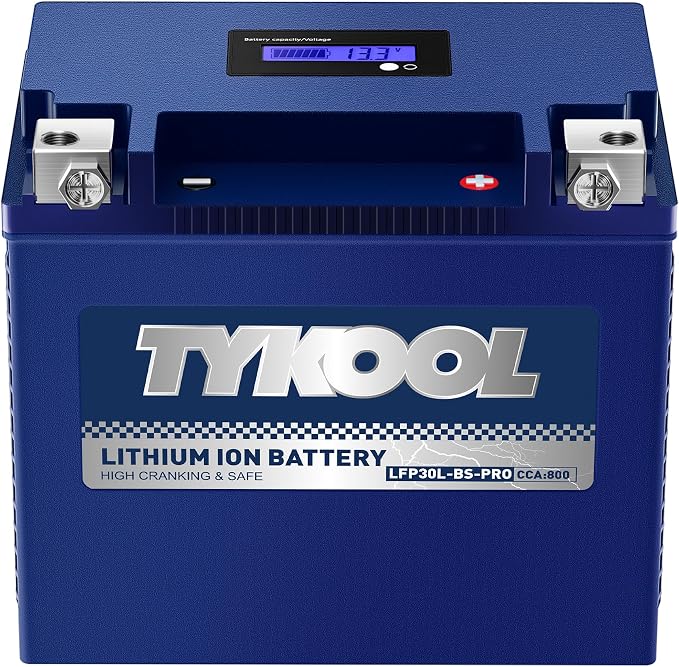 TYKOOL YIX30L/YTX30L-BS High Performance LiFePO4 Lithium Motorcycle Battery by TYKOOL