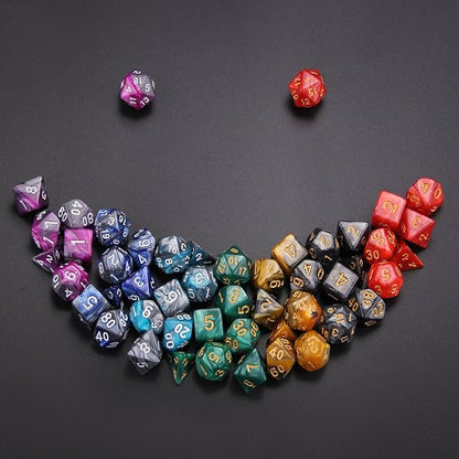 7 Sets Polyhedral Dice Set for Dungeons & Dragons/RPG, Complete D&D/DND Dice - Image 5
