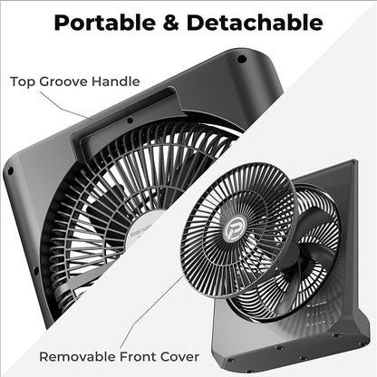 PANERGY 20000mAh Rechargeable Battery Powered Fan - Image 7