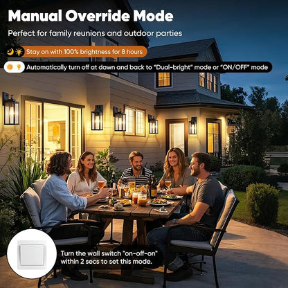 BesLowe 14” Upgraded Motion Sensor Outdoor Wall Lights, Dusk to Dawn Porch - Image 4