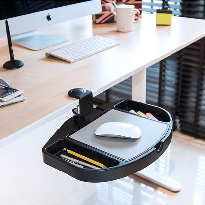 EHO Clamp-On Desk Organizer, Mouse Pad Storage, Spill-Proof, Under Desk Storage - Image 7