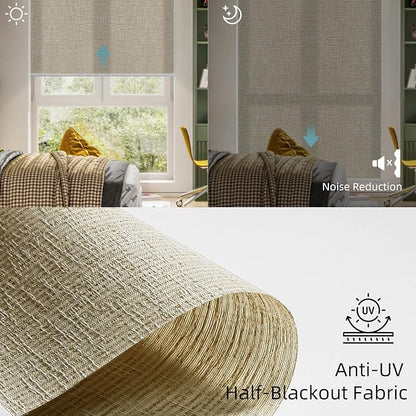 SmartWings Motorized Light Filtering Shades, Work - Image 5