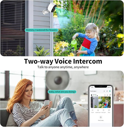 Security Cameras Wireless Outdoor, 2K Indoor WiFi Wireless Cameras, Outside - Image 3