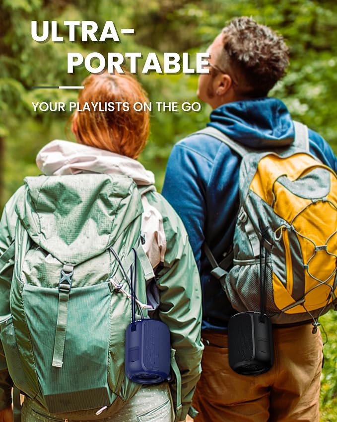 NOTABRICK Ki Bluetooth Speaker, 15W Stereo Sound, Active Extra Bass, IPX6 Water - Image 4
