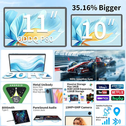 Android 15 Tablet, 11 inch Tablet - Image 2