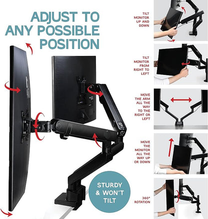 Dual Monitor Stand, Dual Monitor Arm, Dual Monitor Mount vesa Mount, soporte - Image 4