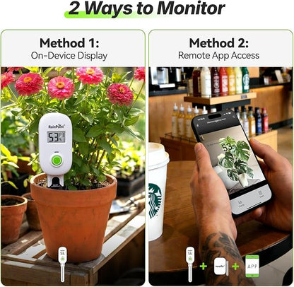 RAINPOINT Smart Digital Wireless Plant Moisture Meter Houseplants Indoor WiFi - Image 2