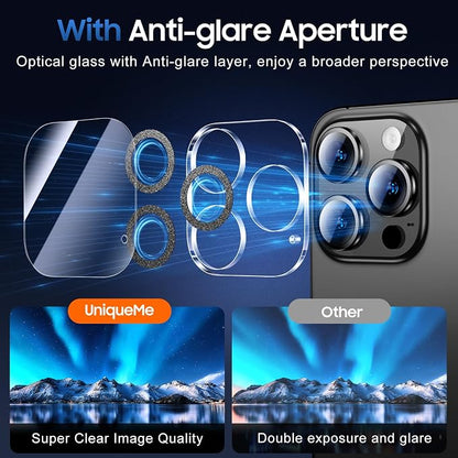 UniqueMe for 3 Pack iPhone 16 Pro/iPhone 16 Pro Max Camera Lens Protector - Image 5