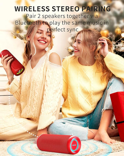 SOWO Portable Bluetooth Speaker, Waterproof IPX7, 25W Loud Wirelss Speaker - Image 7
