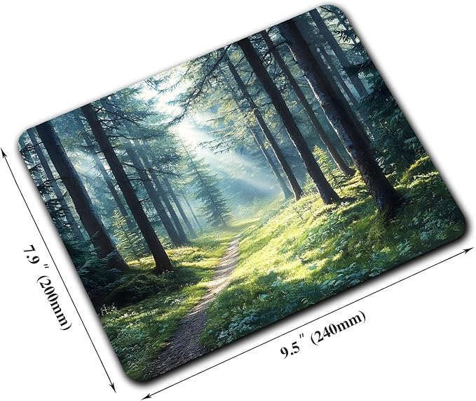 Aesthetic Natural Forest Custom Mouse Pad - Image 2