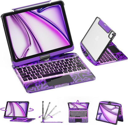 GUSGU Transparent Case with Wireless Keyboard only by GUSGU