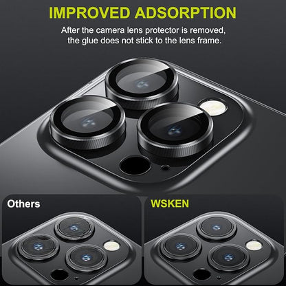 WSKEN for iPhone 14 Pro/iPhone 14 Pro Max Camera Lens Protector, HD Tempered - Image 5