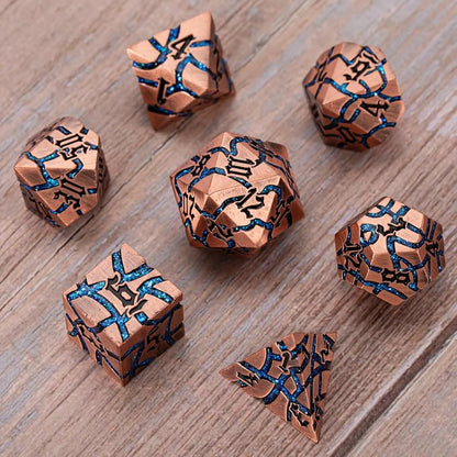 Dice Set D&D Dungeons and Dragons Dice D20 Metal DND Dice Set - Image 3