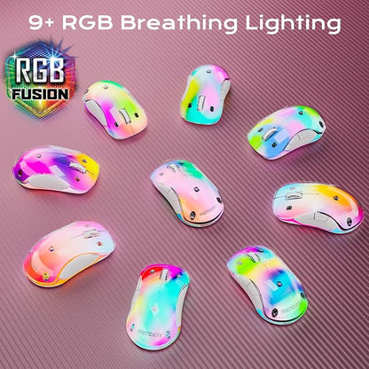 memzuoix 2.4G LED Wireless Mouse, Rechargeable Ergonomic Mouse - Image 3