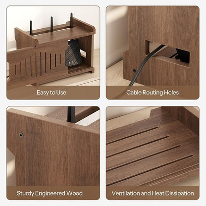 HOOBRO Wi-Fi Router Box Hider, WiFi Router Storage Box - Image 6