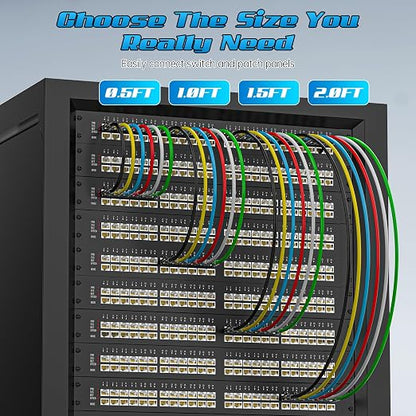 1 Foot Cat6 Patch Cables, Solid Pure Copper Patch Cord, Cat 6 Ethernet Cable - Image 6