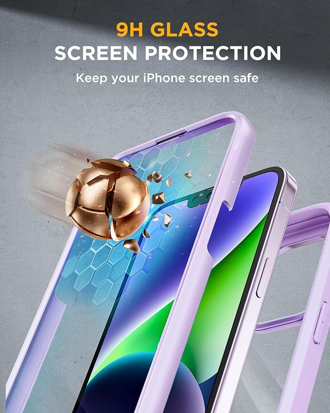 Miracase Designed for iPhone 14 Case 6.1 inch, Full-Body Protective Bumper - Image 2