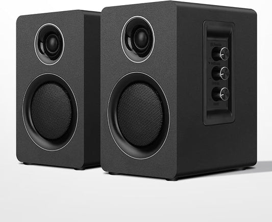 Computer Speakers for Desktop PC, Active Bookshelf Speaker by HearEveryDetailFeelEvery