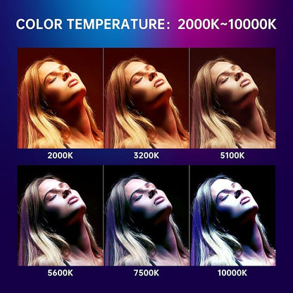 GVM 100W RGB Flexible Led Video Light, 2000K~10000K, Flexible Folding LED Panel - Image 7