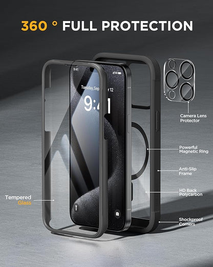 Miracase Magnetic for iPhone 15 Pro Case Full-Body Bumper Phone case - Image 2