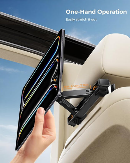 KU XIU Magnetic iPad Holder for Car Headrest, Backseat Tablet Car Mount for - Image 7