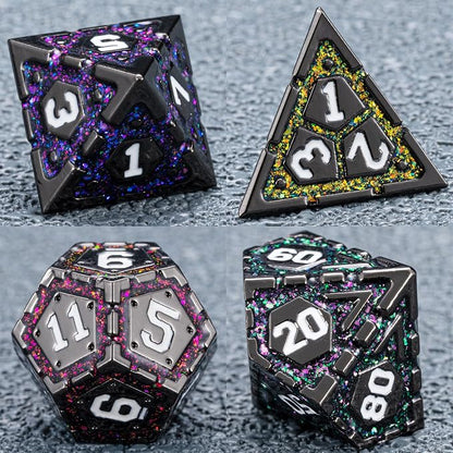 DND Metal Dice Set, Polyhedral Dice Set - Image 4