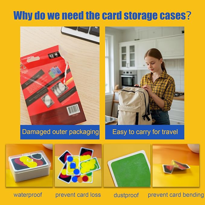 4 Pcs Playing Card Case, for Go Fish/Old Maid/Oracle Card/Other Larger Than - Image 6
